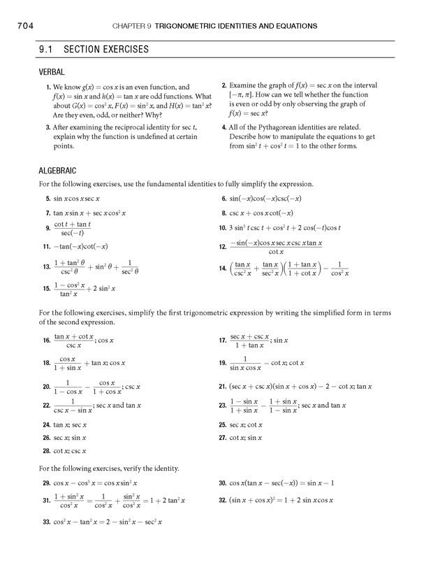 Algebra and Trigonometry - Front Matter 722